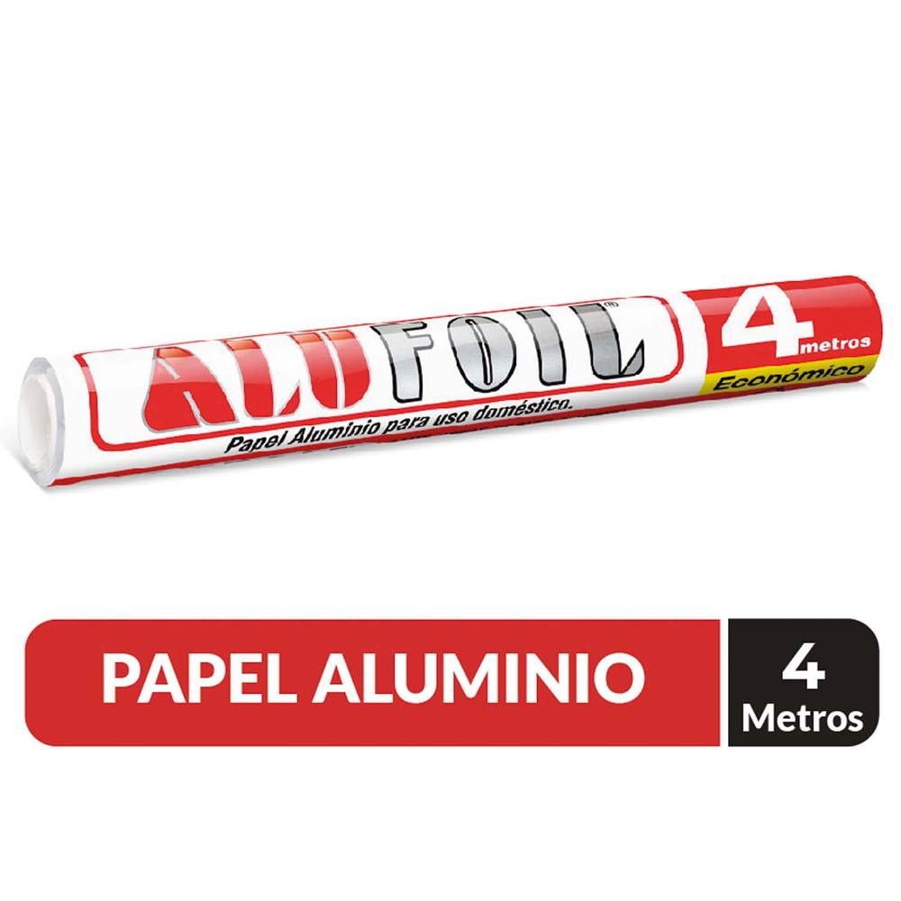 Alufoil papel aluminio (rollo 4 m)