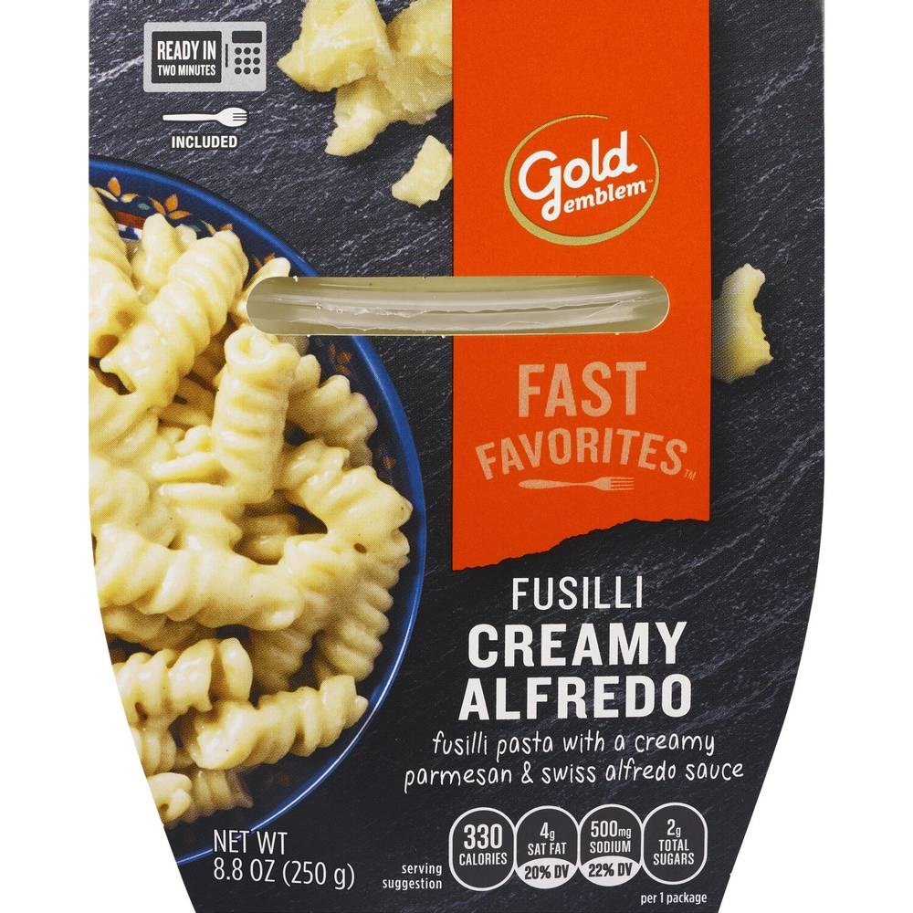 Gold Emblem Fast Favorites Fusilli Creamy Alfredo Pasta