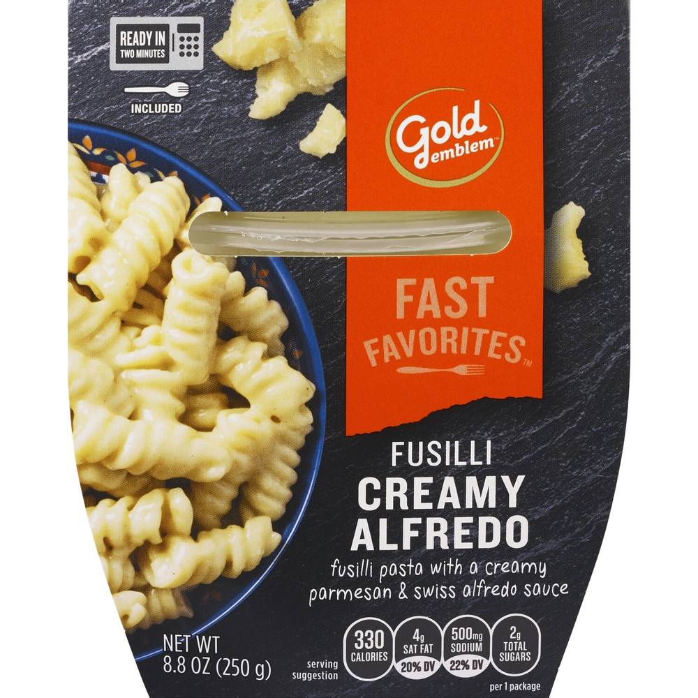 Gold Emblem Fast Favorites Fusilli Creamy Alfredo Pasta (8.8 oz)