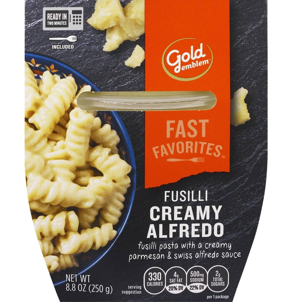 Gold Emblem Fast Favorites Fusilli Creamy Alfredo Pasta (8.8 oz)