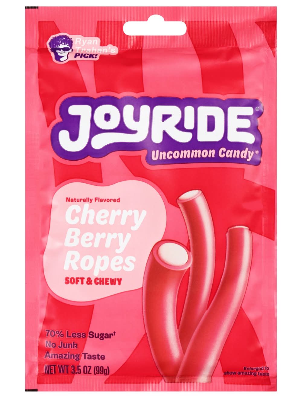 Joyride Uncommon Plant-Based Candy Ropes, Cherry Berry (3.5 oz)