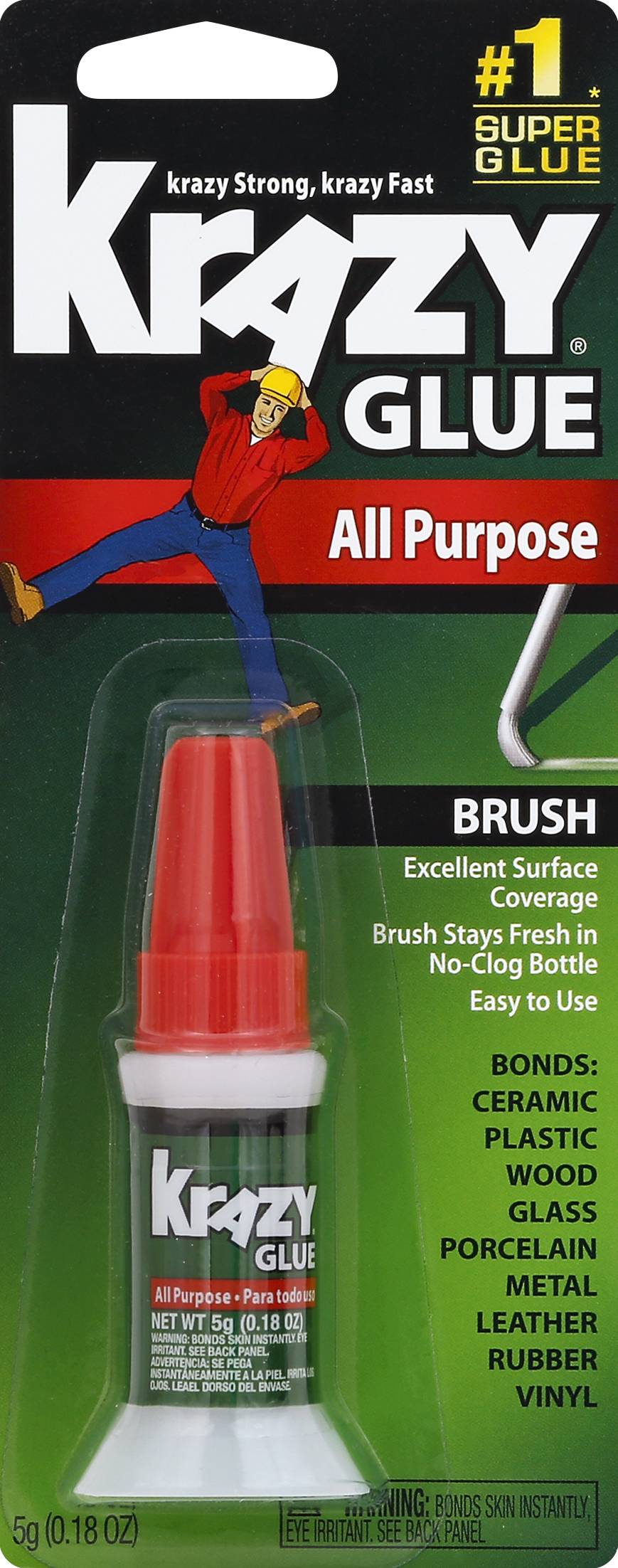 Krazy Glue All Purpose Brush Super Glue