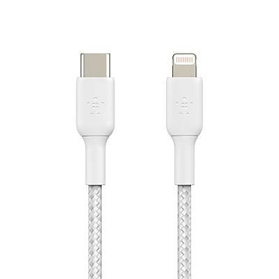 Belkin Boost Charge Braided Usb-C To Lightning Cable (3.3 ft/white)