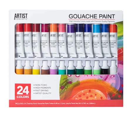 Artist Concepts™ Gouache Paint 24-Count