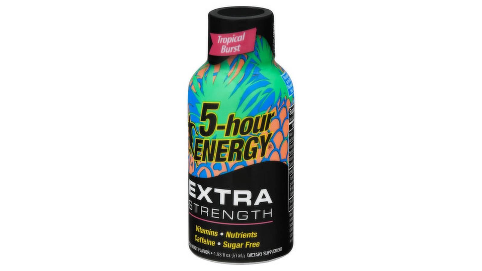 5-hour Energy Extra Strength Sugar Free Tropical Energy Shot 1.93 oz. - Case Of: 12;