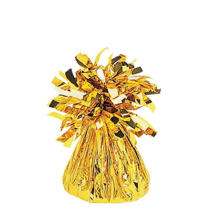 Party City Foil Balloon Weight, 2.5 in *5.5 in, Gold