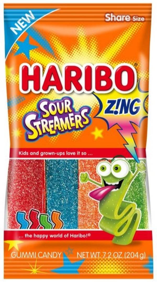 Haribo Zing! Sour Streamers (7.2 oz)