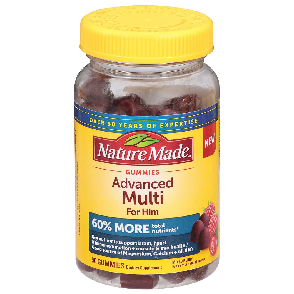 Nature Made Advanced Multi For Him Gummies (mixed berry)