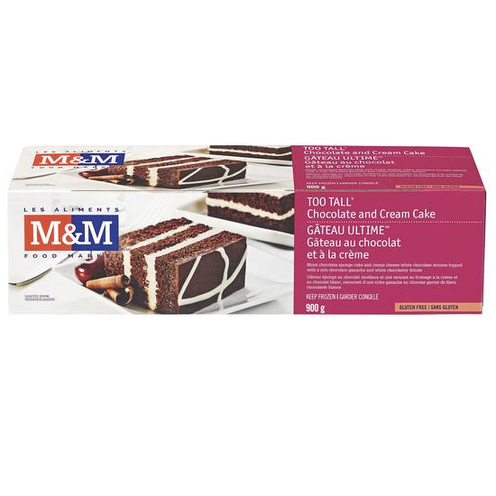 M&M Food Market Too Tall Chocolate and Cream Cake