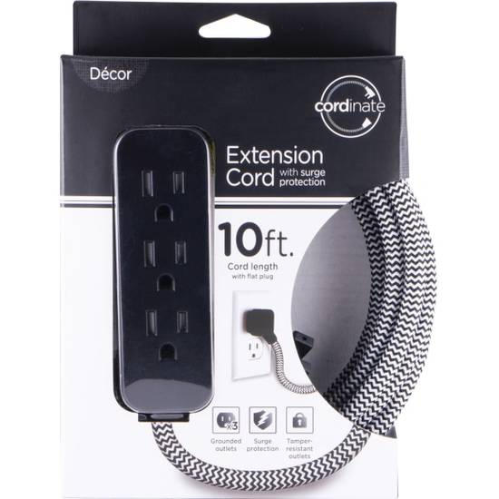 Cordinate 3-outlet 16-gauge Extension Cord With Surge Protection