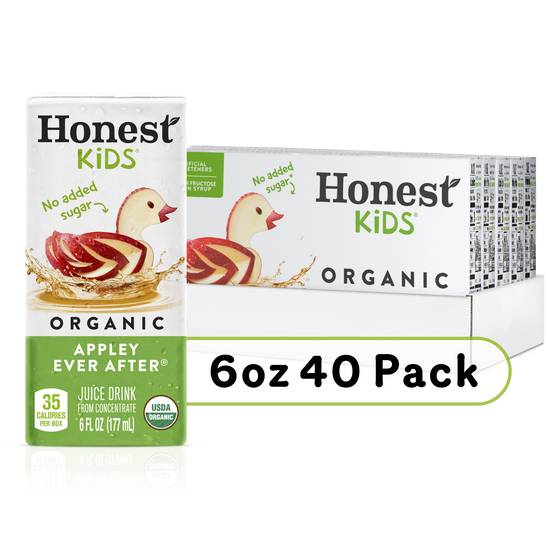 Honest Kids Organic Fruit Juice Drink, 5 pack (6 fl oz) (appley ever after)