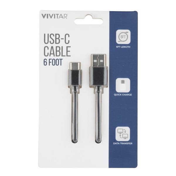 Vivitar Usb-C Cable (6 ft/black)