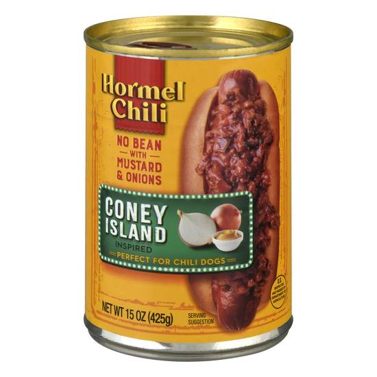 Hormel Chili Coney Island No Bean With Mustard & Onions