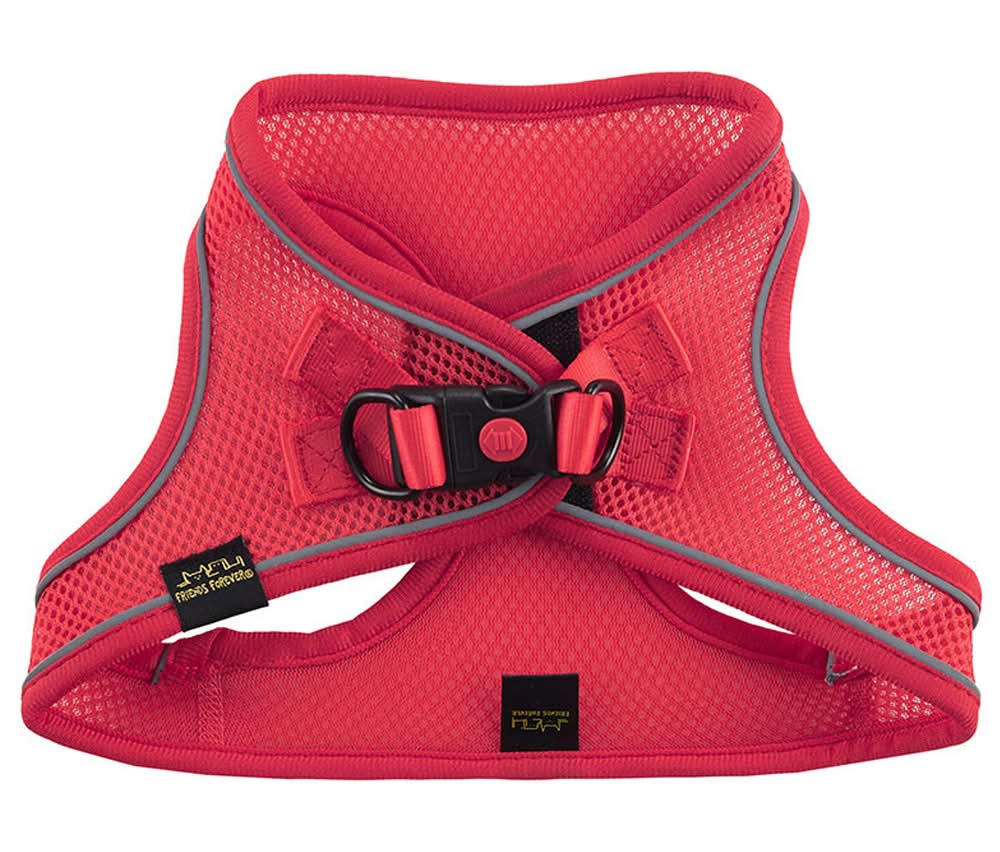 Friends Forever Red Mesh Reflective Dog Harness (Small)