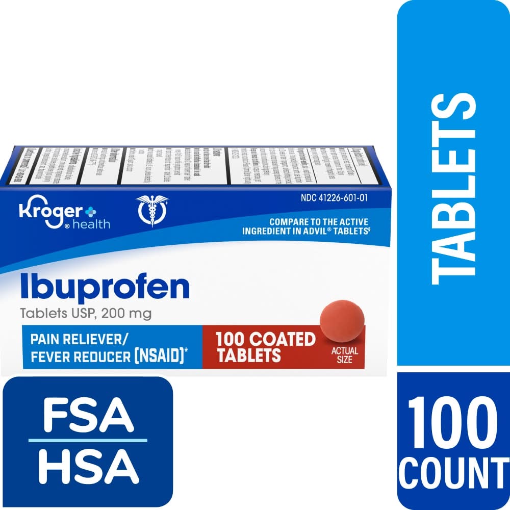 Kroger Ibuprofen Coated Tablets 200 mg (100 ct)