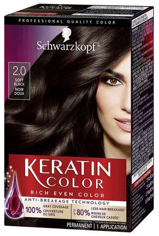 Schwarzkopf Keratin Color 2.0 Soft Black (300 g)