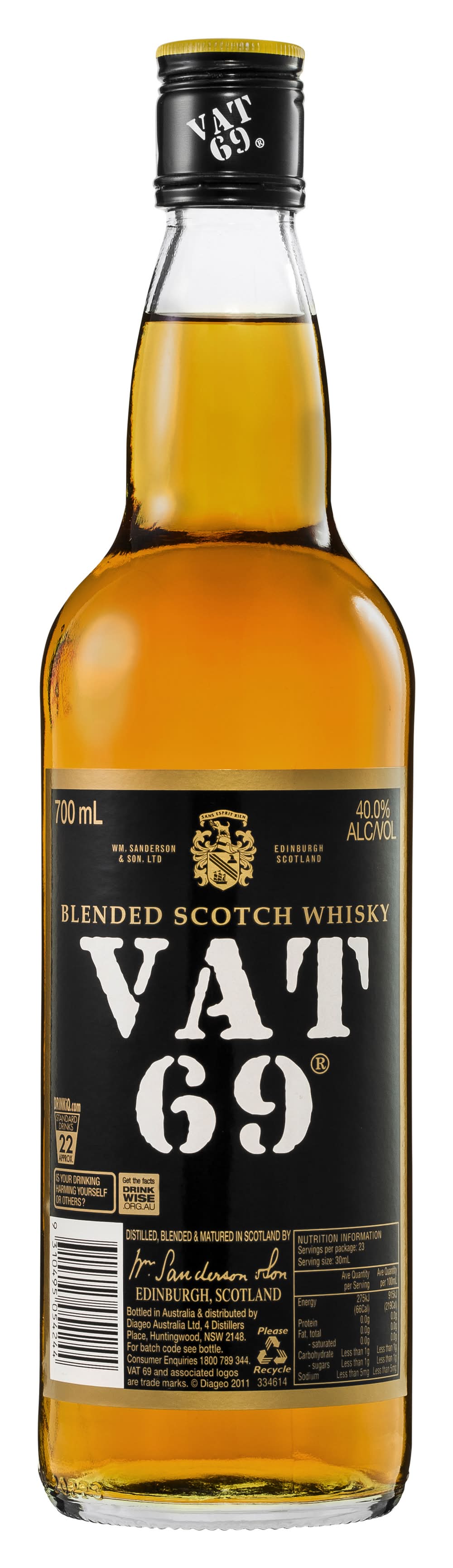 Vat 69 Blended Scotch Whisky Delivery Near Me | Order Online