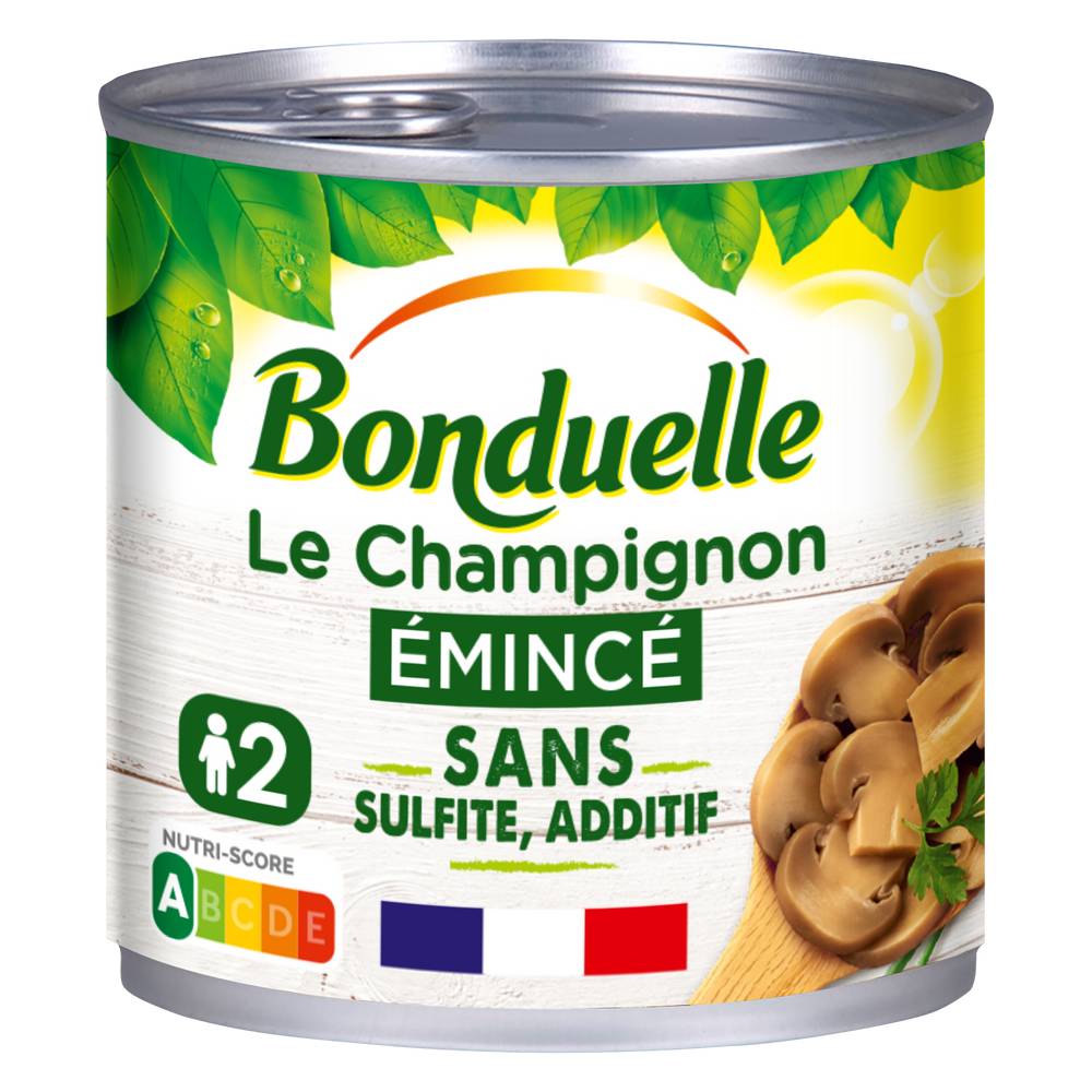 Bonduelle - Champignon émincé  sans sulfite sans additif