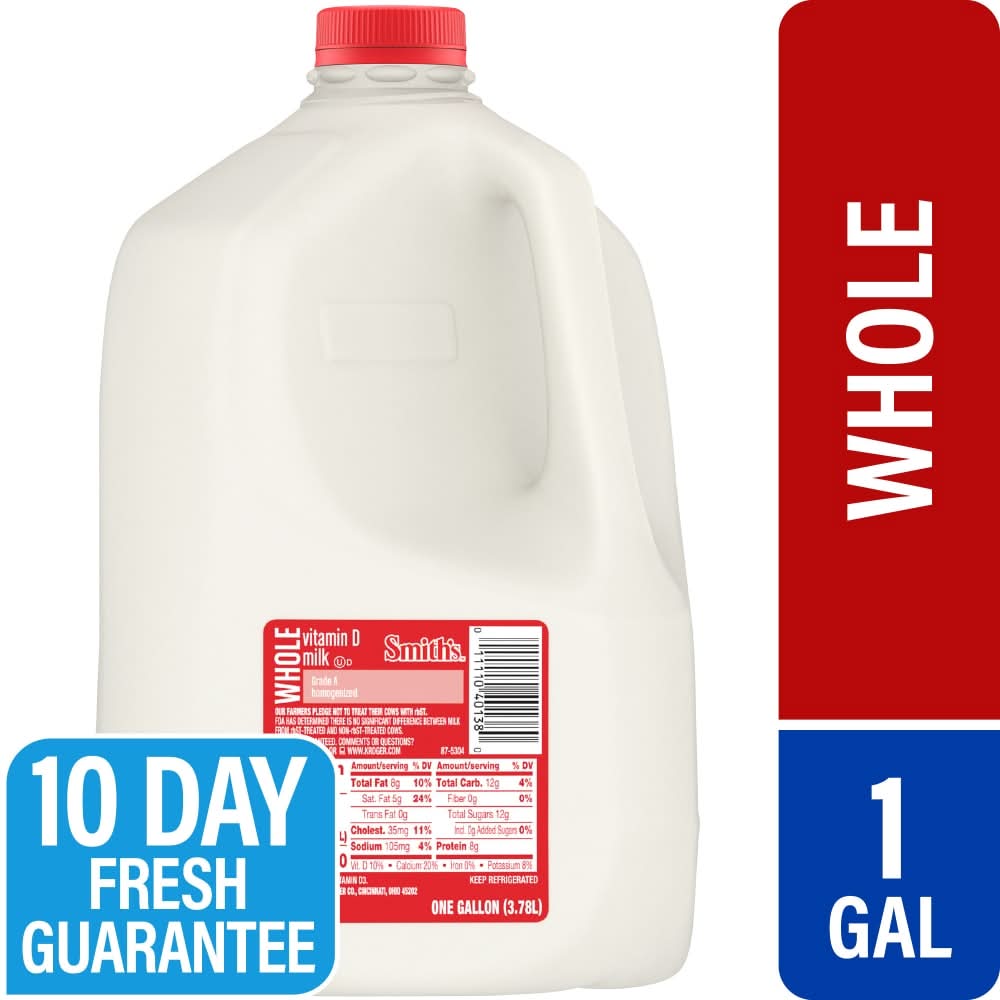 Smith's Vitamin D Whole Milk (8.35 lbs)