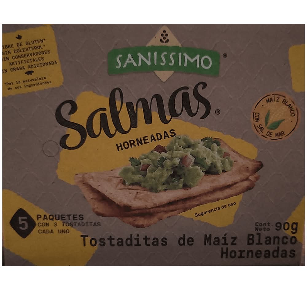 Saníssimo · Salmas galletas de maíz horneadas (90 g)