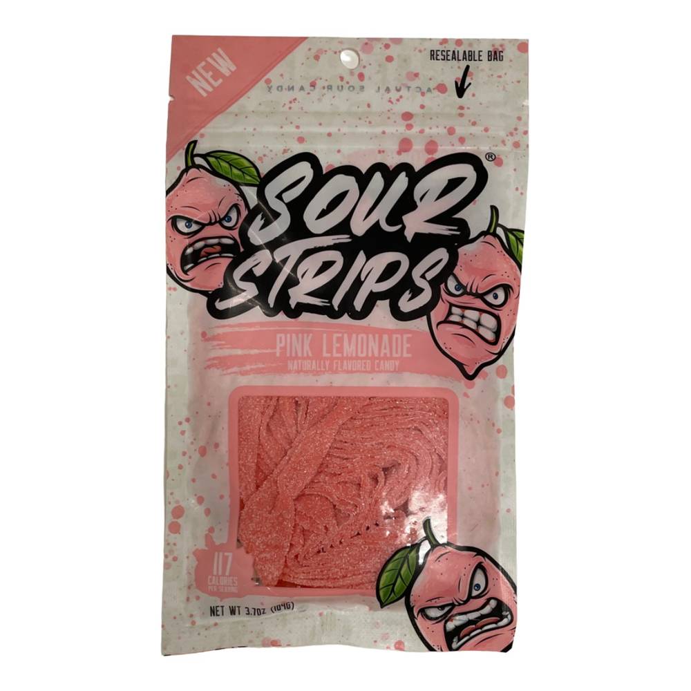Sour Strips Pink Lemonade Candy (3.7oz count)