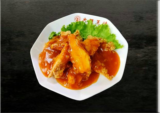 鶏ｶﾚｰ甘酢あんかけ Chicken Curry with Sweet Vinegar Sauce