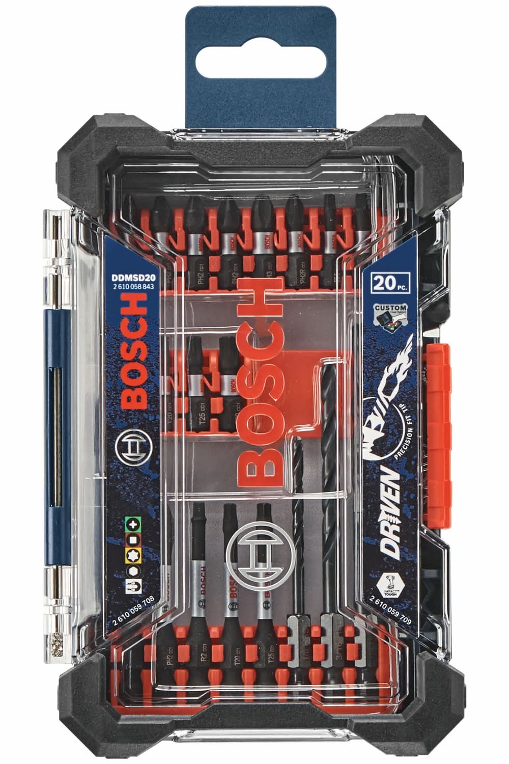 Bosch Driven 1/4-in x Impact Driver Bit Set 20 -Piece