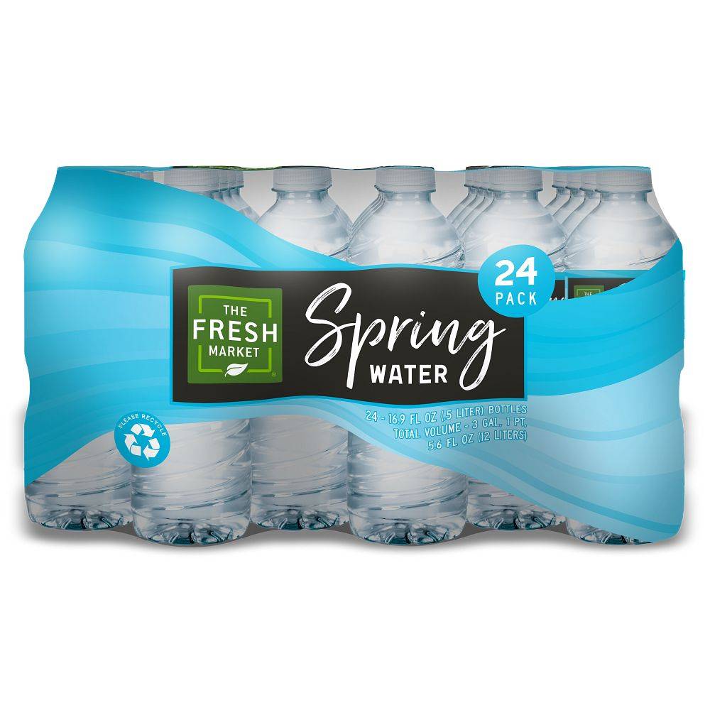 The Fresh Market Spring Water (24 pack, 16.9 fl oz)