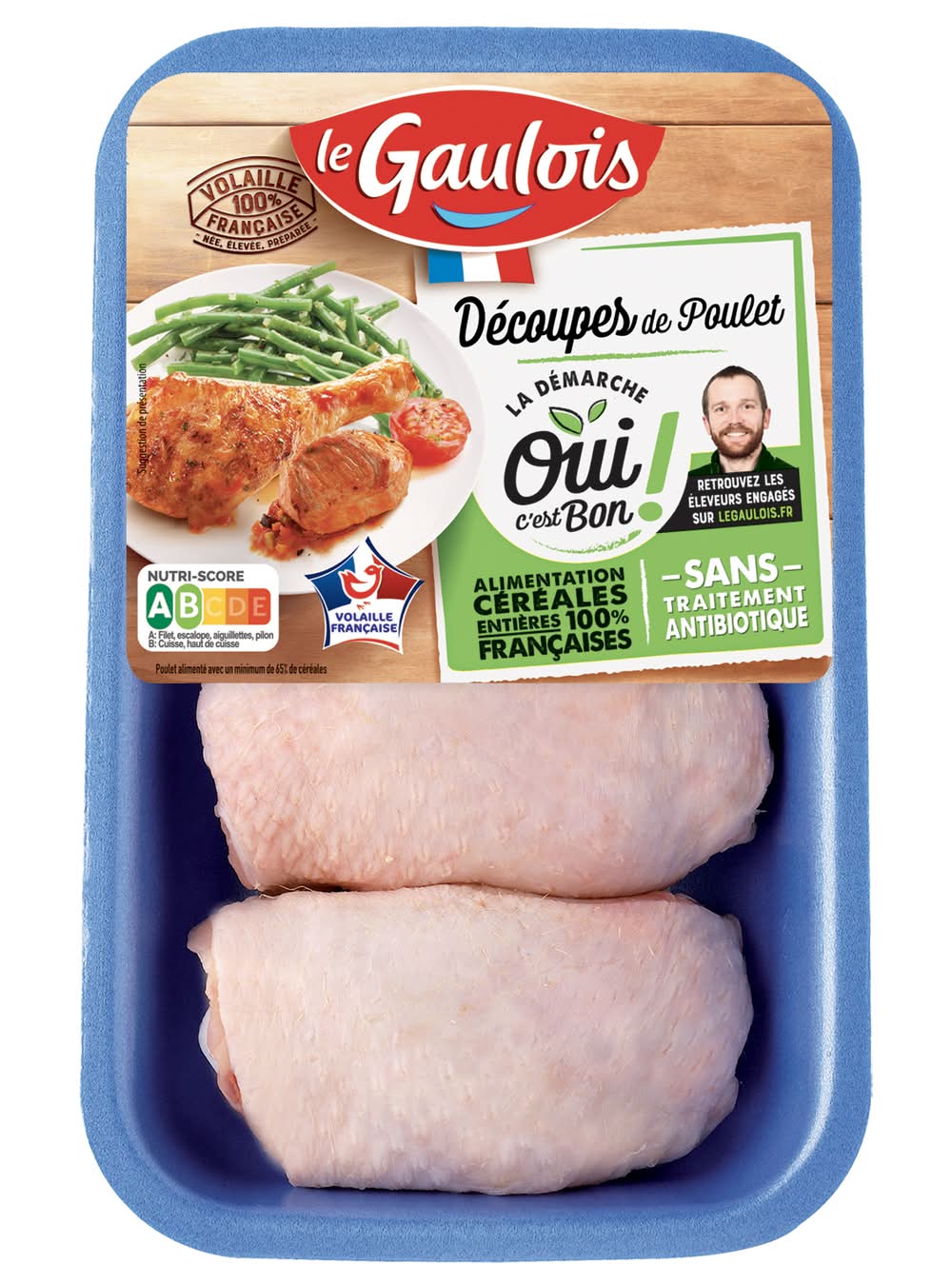 Le Gaulois - Haut de cuisse de poulet blanc (450g)