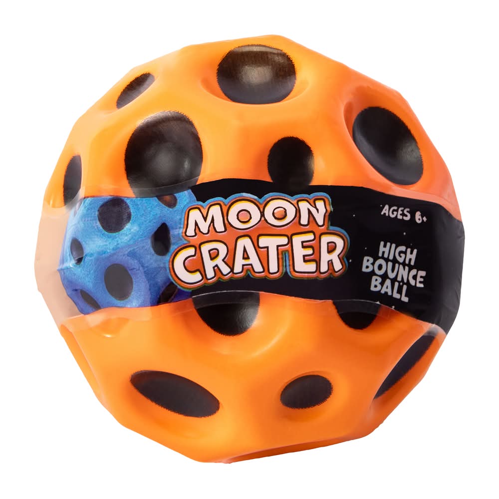 Moon Crater High Bounce Ball Orange