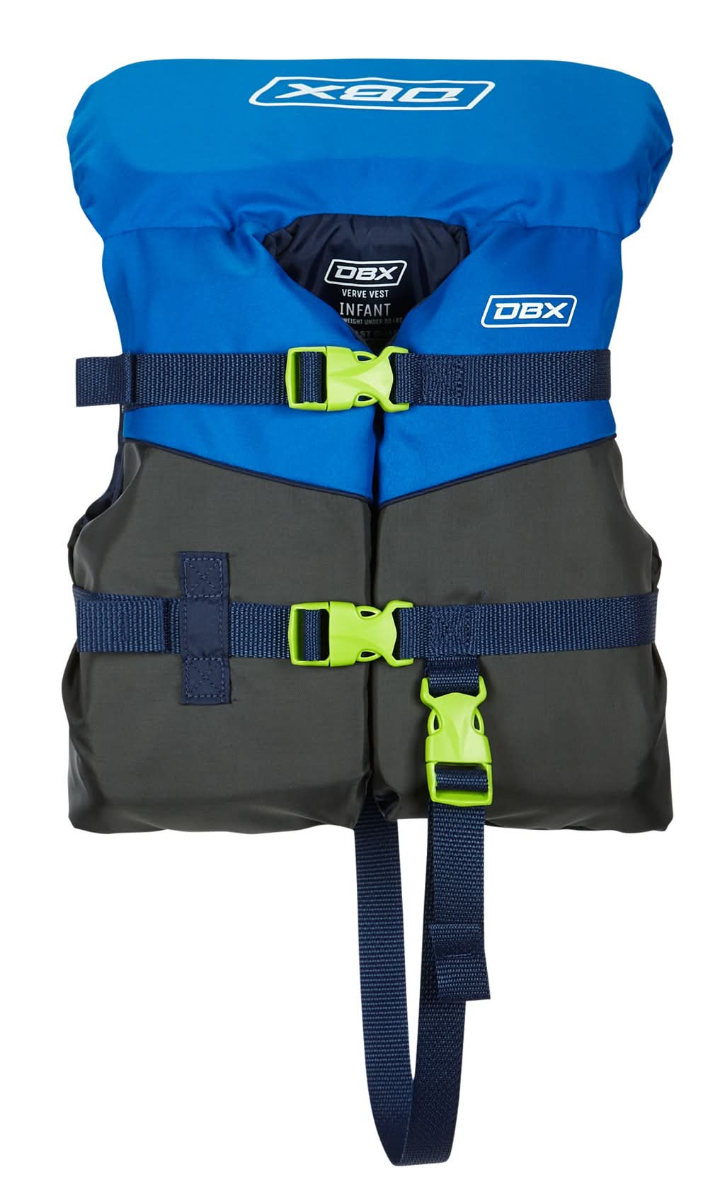 DBX Infant Verve Nylon Life Vest (Blue/Grey/Volt, Infant)