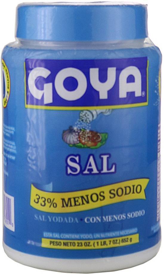 Goya Iodized Salt With Less Sodium