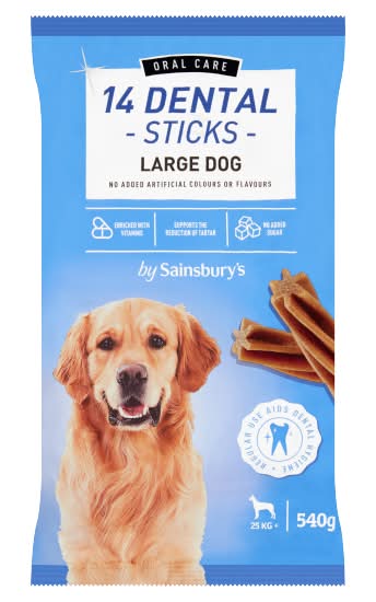 Sainsbury's Large Dog Dental Sticks (14 pack)