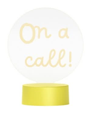 GEMS On a Call Light Up Desk Sign Lamp