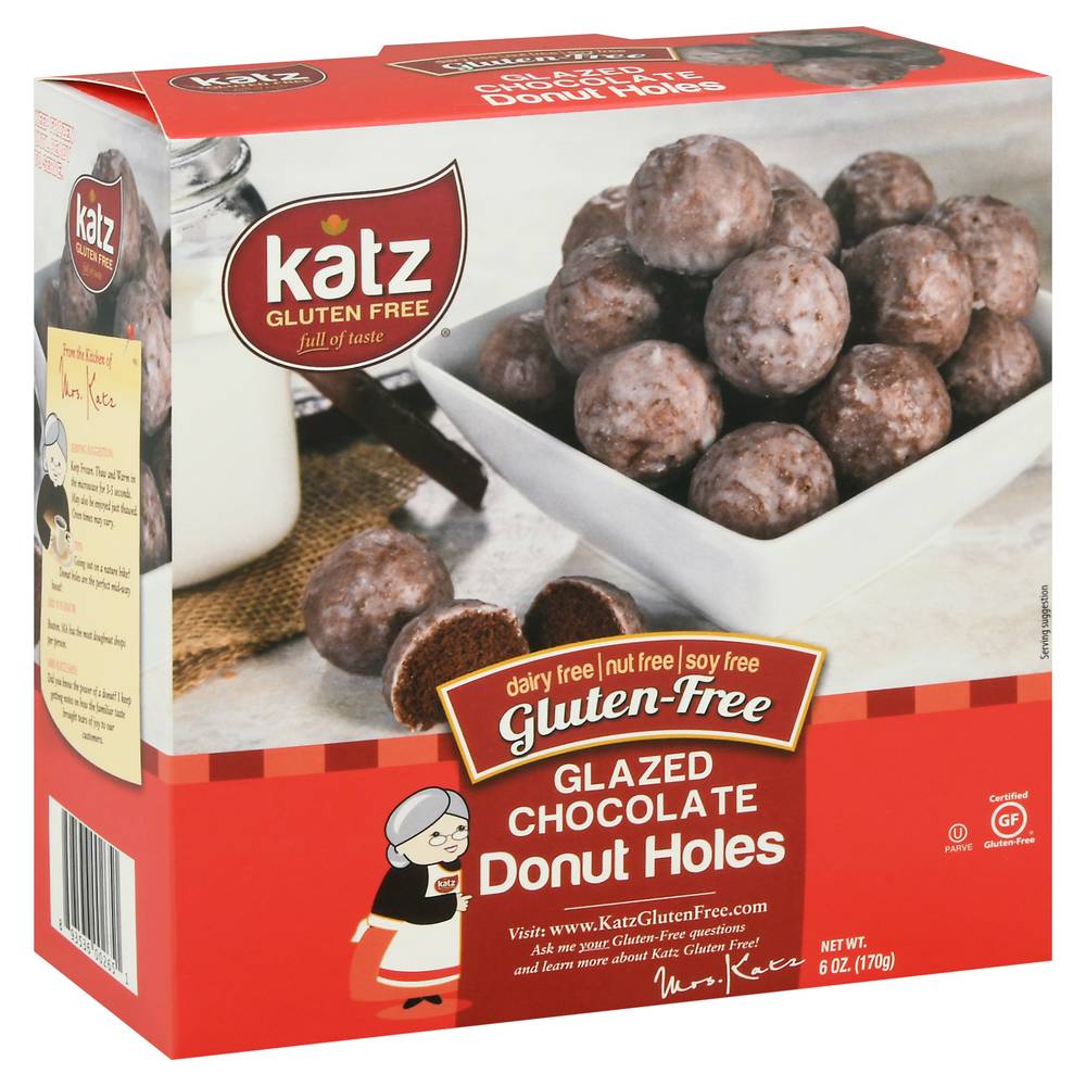 Katz Gluten-Free Glazed Chocolate Donut Holes (6 oz)