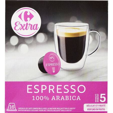 Carrefour Extra - Espresso arabica intensité 5 (120g)