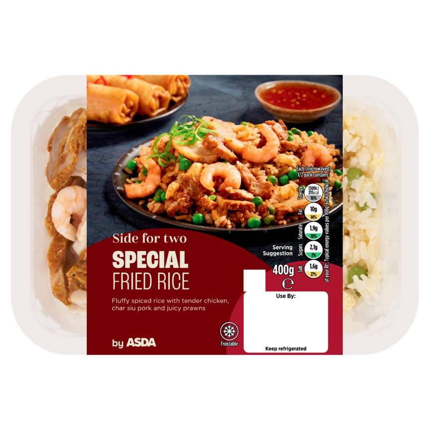 Asda Side Special Fried Rice 400g