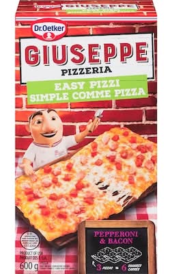 Dr. oetker simple comme pizza au pepperoni & bacon giuseppe pizzeria (600g) - giuseppe pizzeria easy pizzi pepperoni & bacon pizza (600 g)