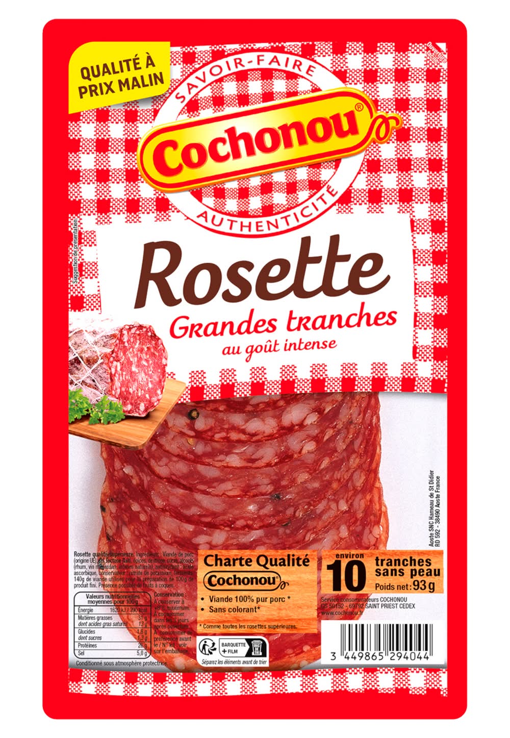 Cochonou - Rosette grandes intense (93g)