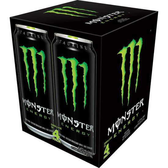 Monster Energy Original Green Energy Drink (4 x 473 ml)