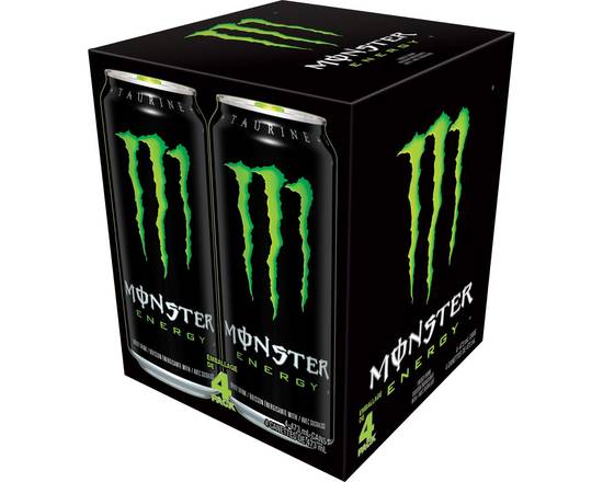 Monster Energy · MONSTER Green, canettes 4 x 473 ml (4 x 473 ml) - Original green energy drink (4 x 473 mL)