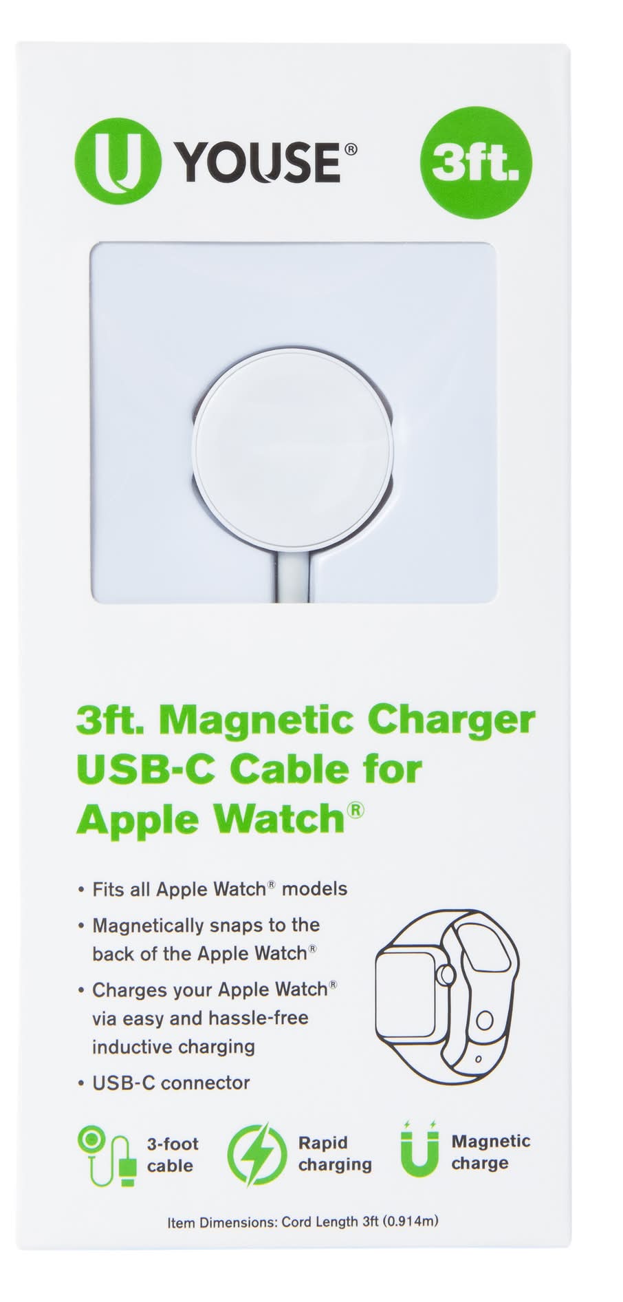 3ft Magnetic Charge Cable For Apple® Watch
