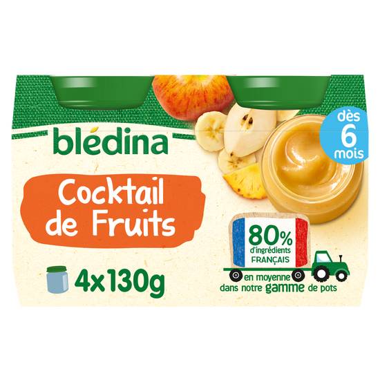 Blédina - Cocktail de fruits adaptée pour bébé dès 6 mois