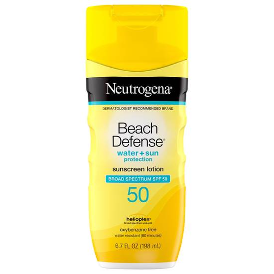Neutrogena Beach Defense Water + Sun Protection Spf 50 (6.7 fl oz)