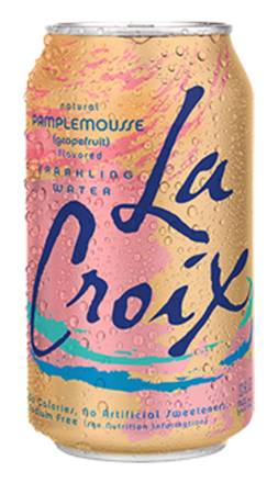 La Croix Sparkling Water Pamplemousse (Grapefruit) 12 oz Can