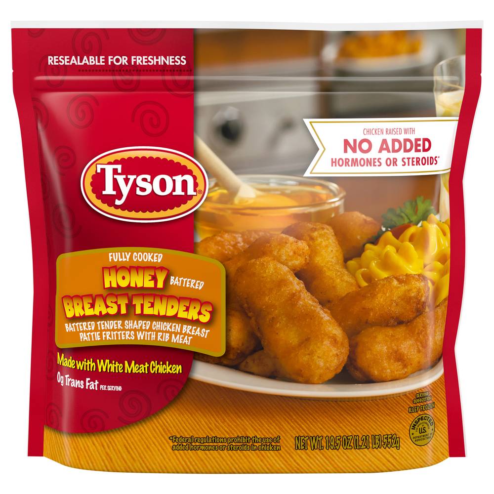 Tyson Fully Cooked Honey Battered Breast Tenders (19.5 oz)