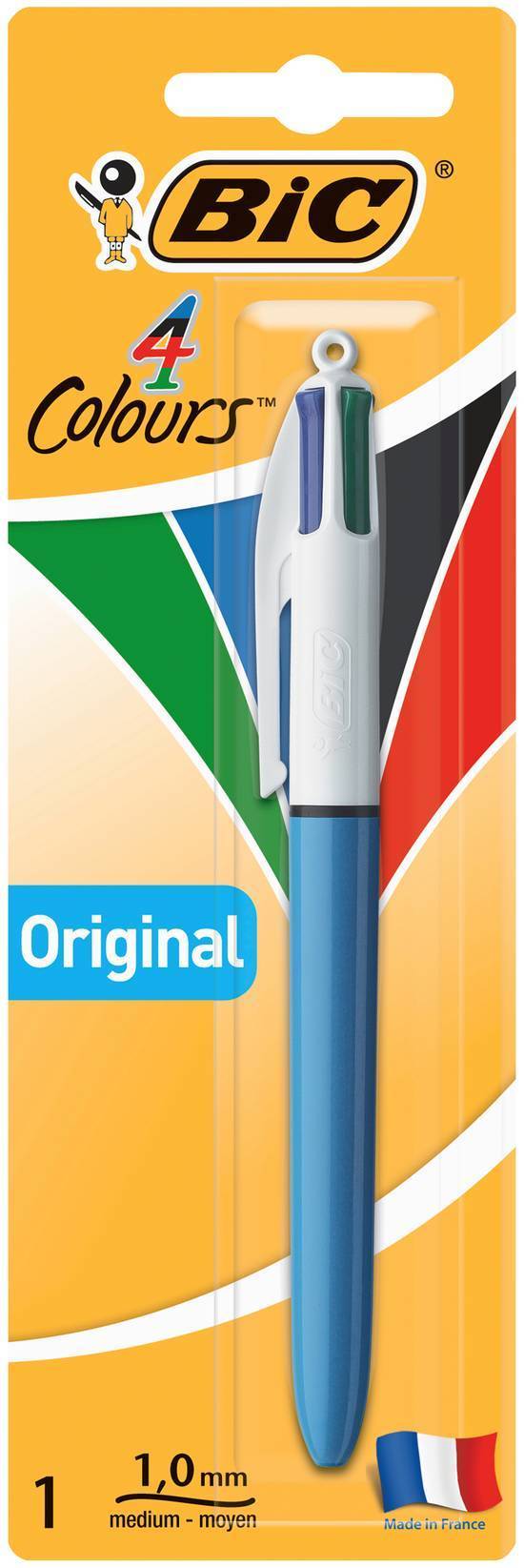 Bic Colour Retractable Ball Pen Medium Pen (4 Pack)