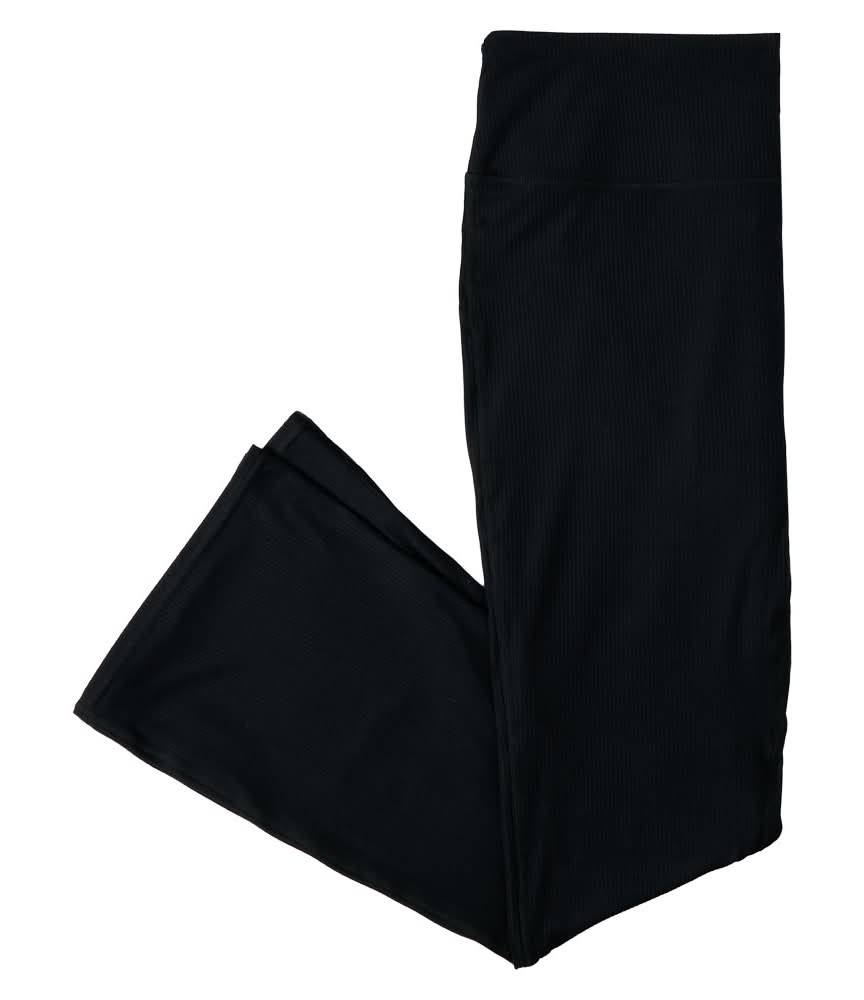 Crane Premium Fitness Tights, Ladies, Black Flared, L