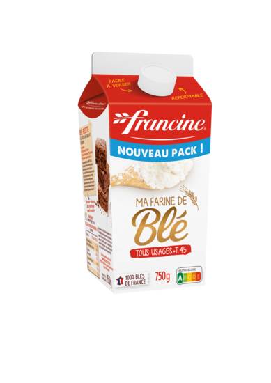 farine de blé T45 FRANCINE - le paquet de 750g