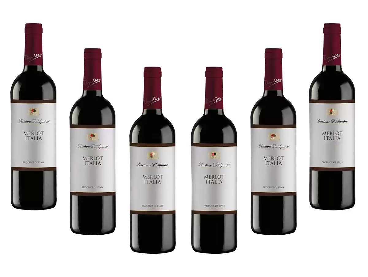 D'Aquino · Vino tinto gaetano merlot italia (6 x 750 ml)